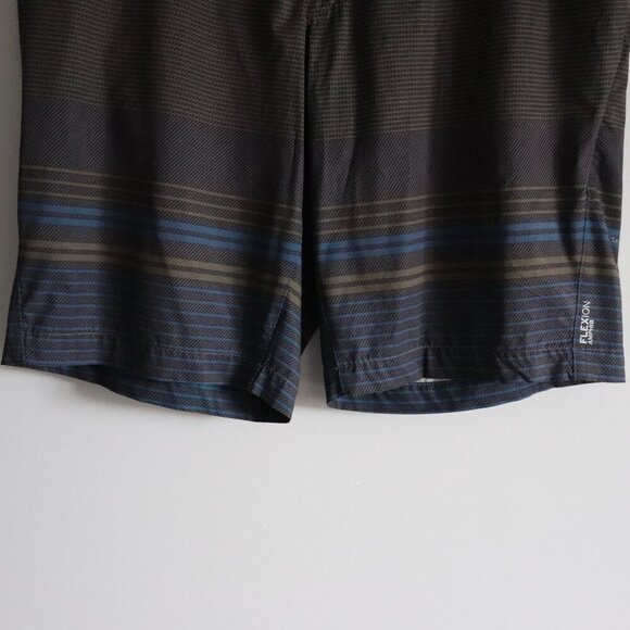Eddie Bauer Men's Sz L Flexion Amphib Striped Casual Outdoor Swim Shorts - Picture 8 of 11